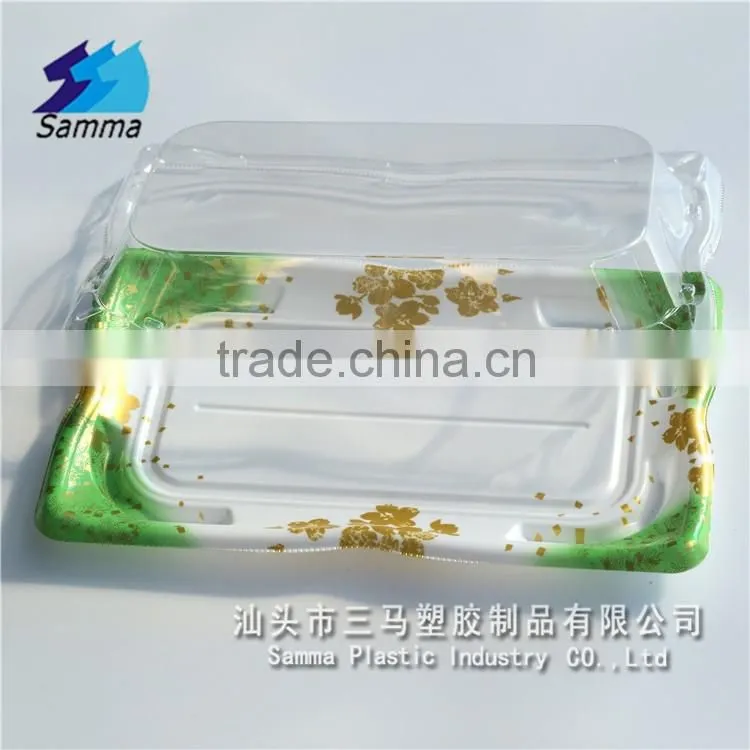 KW-0008SJ-GN Factory price food grade box sushi packaging box