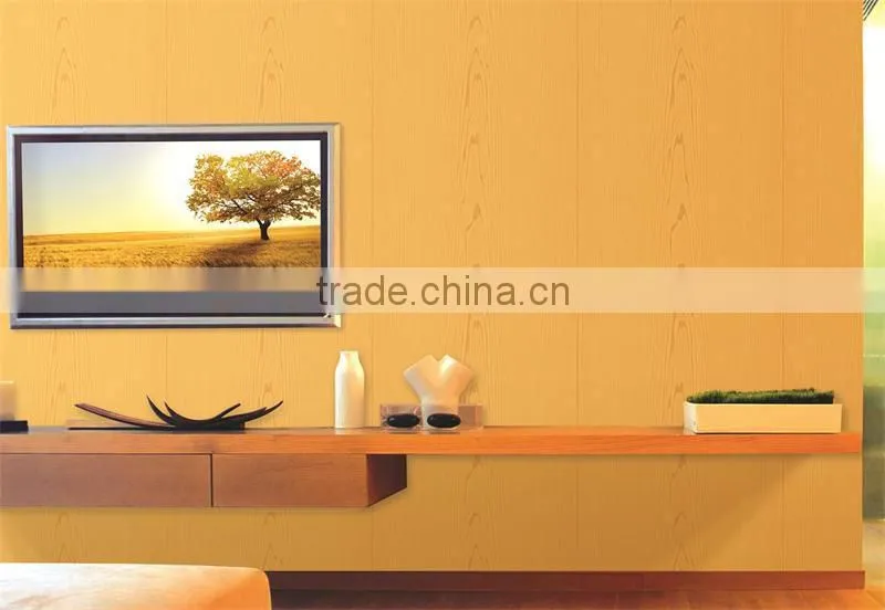 2015 hot embossed spring nonwoven decorative room wallpaper