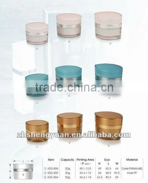 eye shape acrylics cosmetic jar