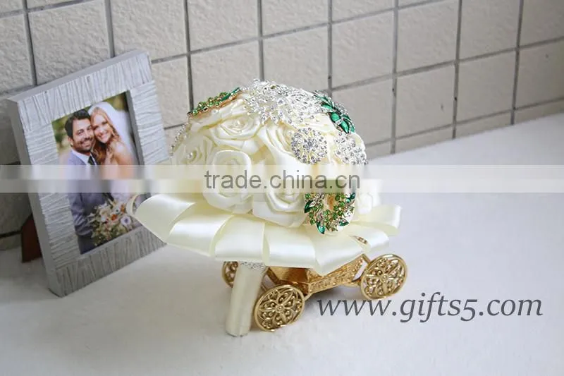Elegant high end white wedding bouquets