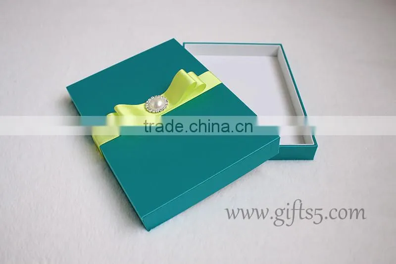 Decorative Blue Wedding Invitation Card box