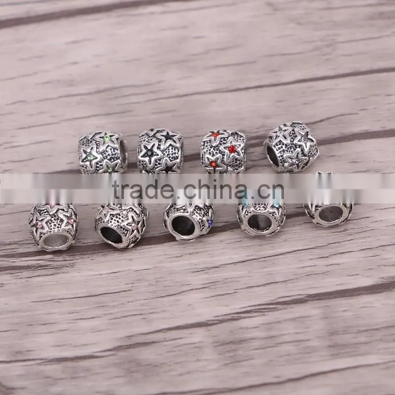 5.0mm Hole Big Hole Women Men DIY Loose Beads fit For Bracelet Necklace Chain