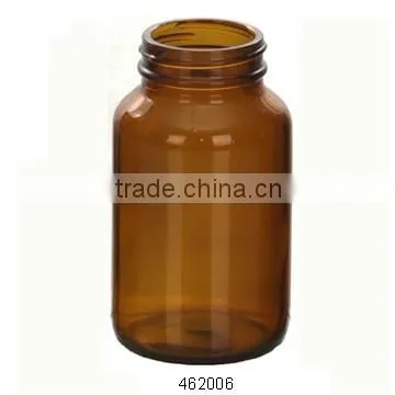 different sizes of amber tablet bottle