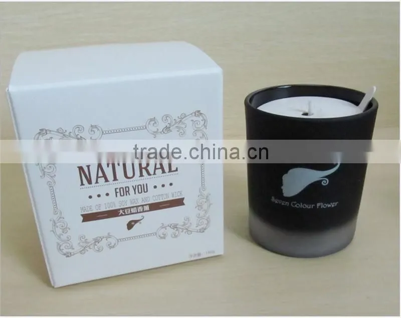 Luxury square candle packaging box/wooden candle box