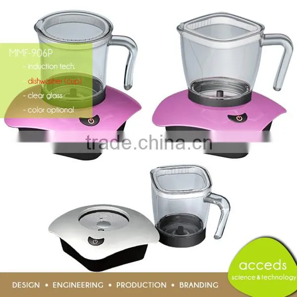 Summer Promation 220V Cappuccino Milk Frother Yellow