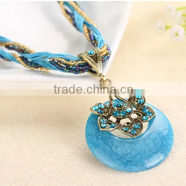 Vintage Fashion Lady Stone Necklace Wholesale