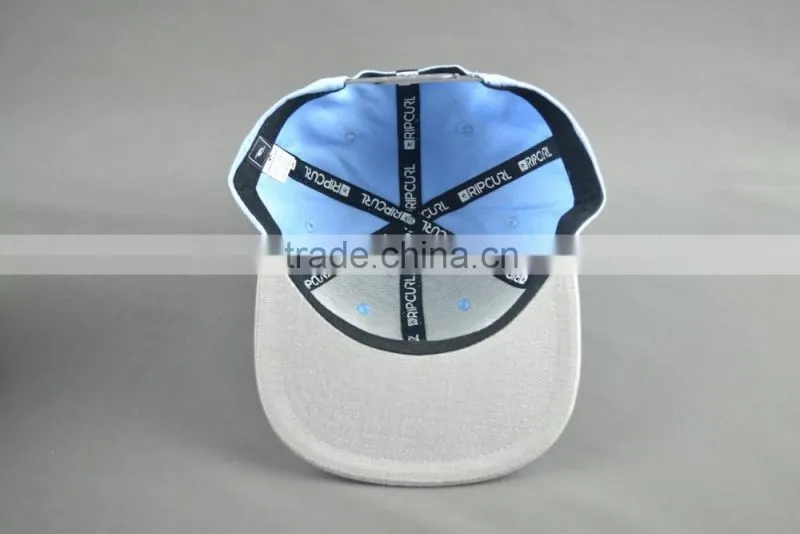 Puff embroidery snapback cap