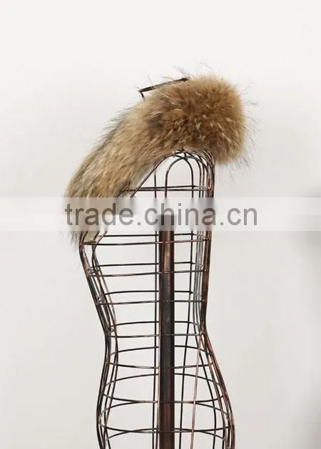 lady's soft raccoon fur collar RC15