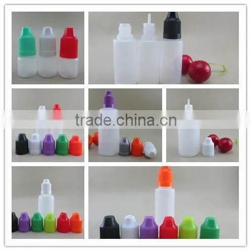 trade assurance supplier child safety cap 10 ml ldpe plastic bottle for ejuice oil