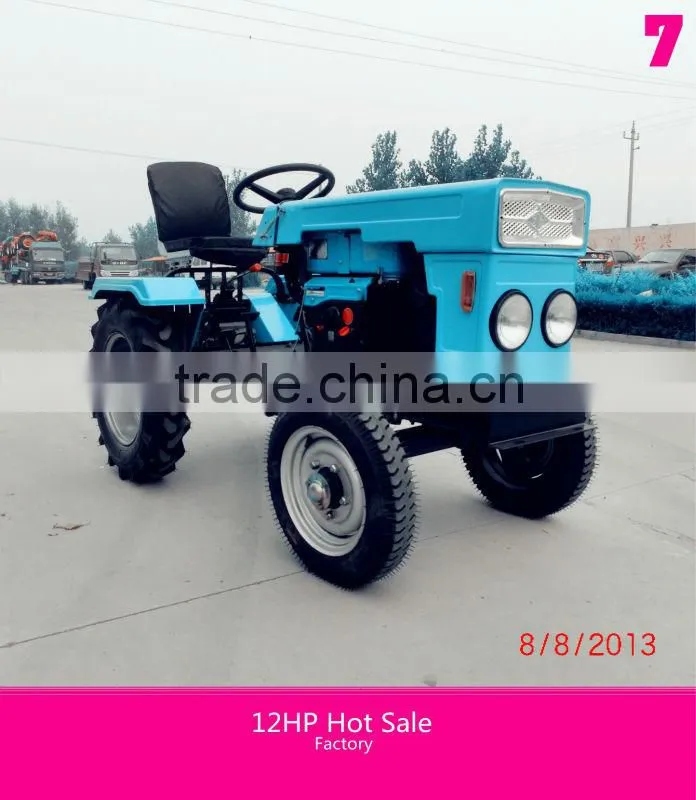 2014 hot sale cheap mini tractor 12hp for sale made in China
