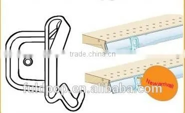 supermarket pop clip sign holder for shelves