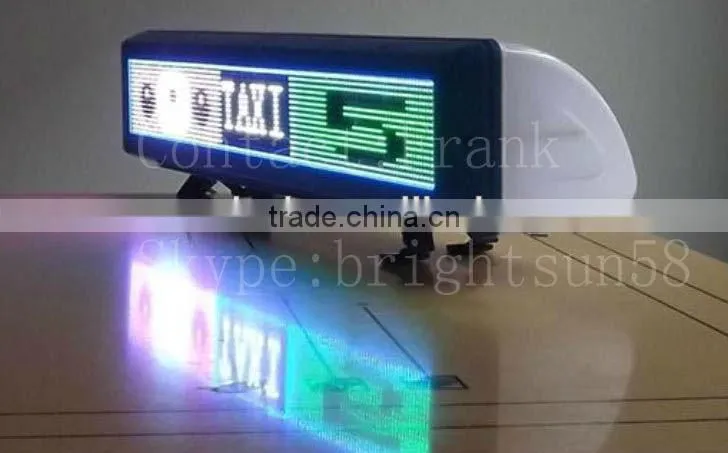 good price digital taxi/car roof advertising screen
