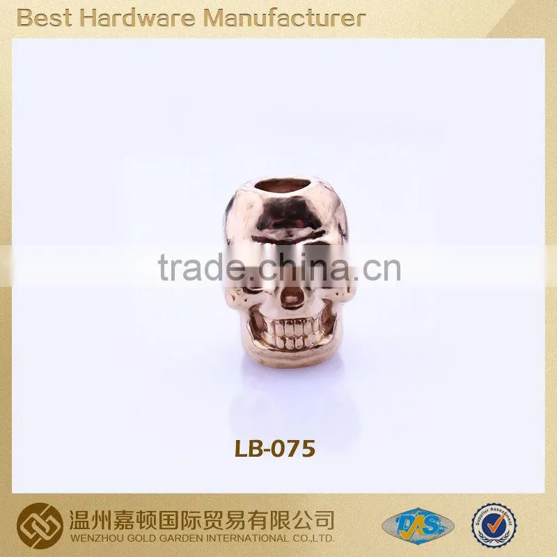 Garment Cord End Skull designs customized/ drawstring cord lock
