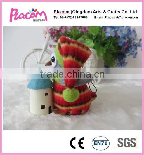 2015 New High Quality Plush Owl Keychain Hot Selling