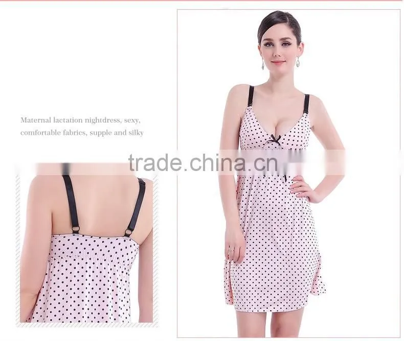 Sexy Sleeveless maternity nursing bra dress Fashion Style