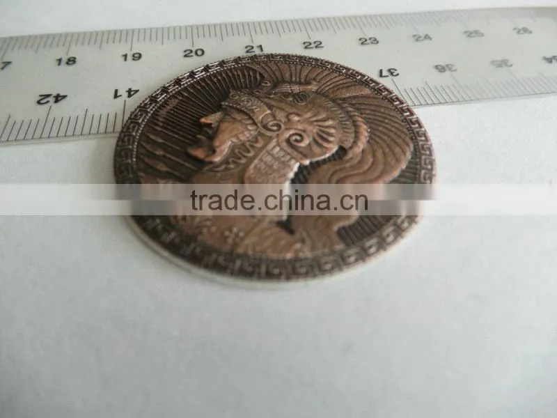 3D ancient Rome soldier coin,antique metal souvenir coin,custom logo metal badge
