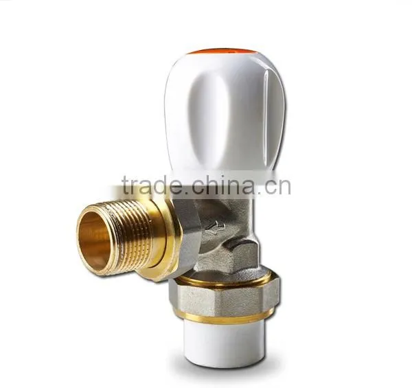 brass material chromed finish hydraulic valve , cold water angle valve
