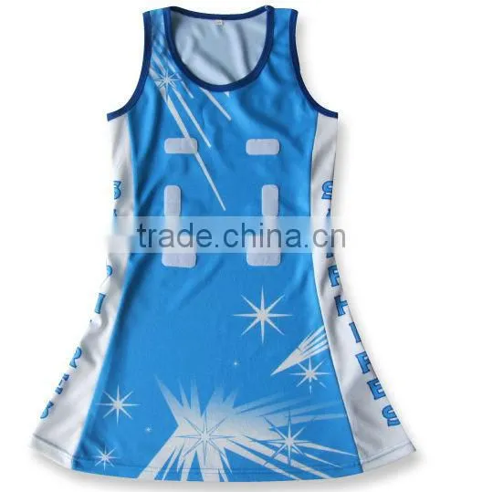 2014 new design top quality sublimation netball unforms for sale