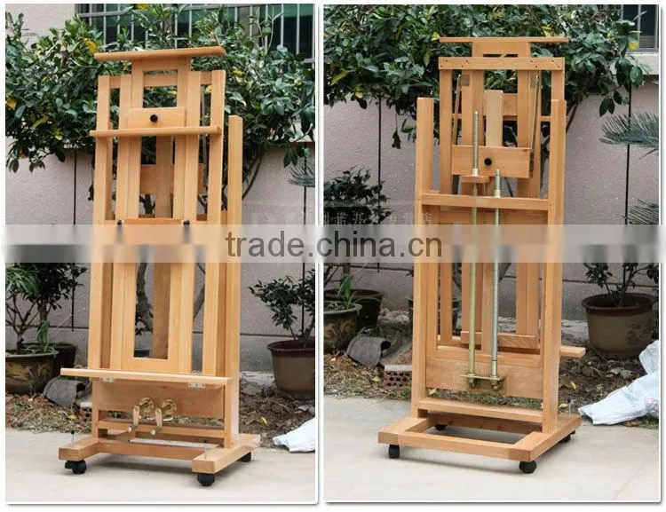 in stock 64*64.5*155(300)cm heavy duty studio easel double rocker easel