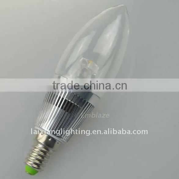 Dimmable LED chandelier light bulb