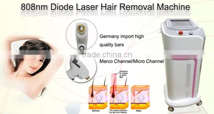 Professional lightsheer diode laser hair removal 808 nm laser diode portable