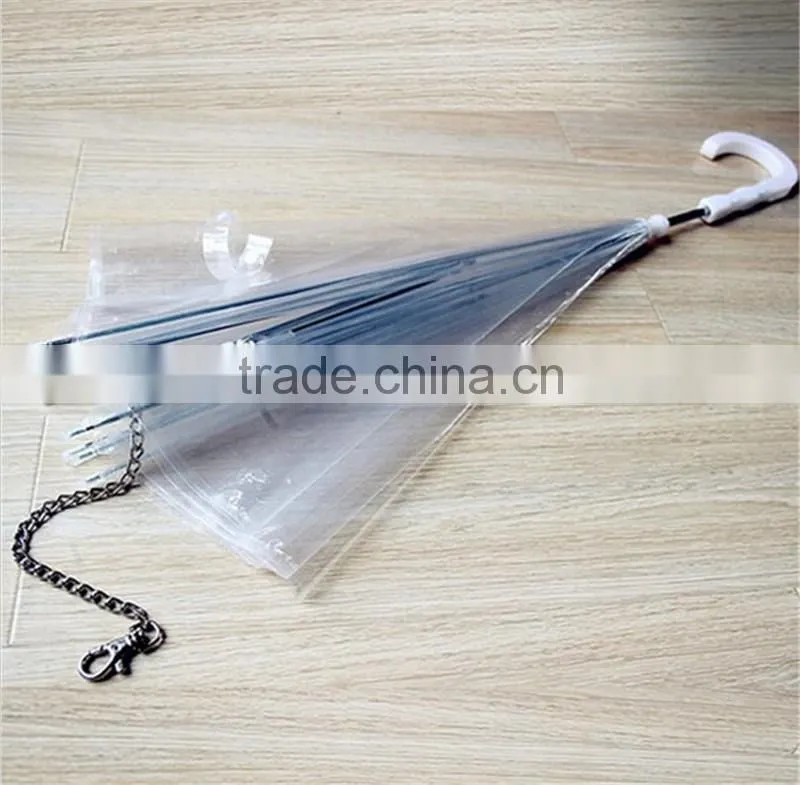 2017 high quality promotional transparent pet dog umbrella