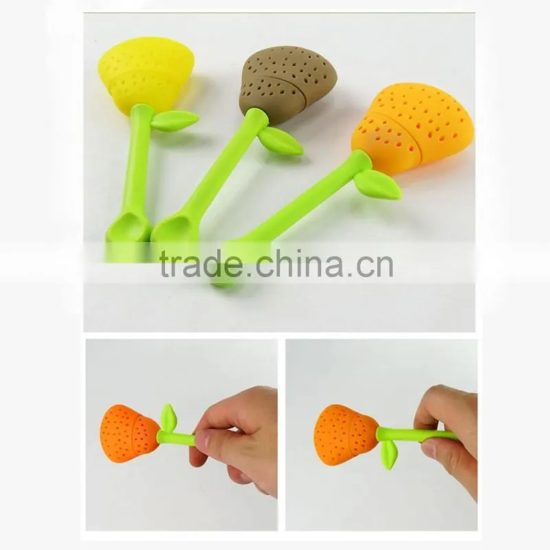 Promotion colorful Silicon Tea Filter for office