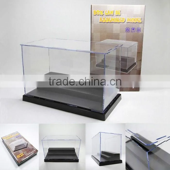 2017 wholesale dustproof acrylic figure display case for doll & comic figure