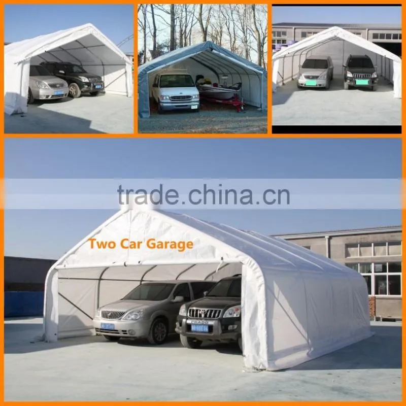 Peak Waterproof Two-Car Garage Shed