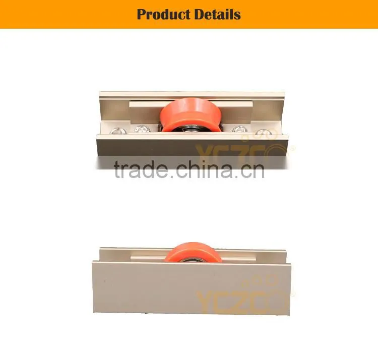 Nice surface glass folding door hardware with anodized