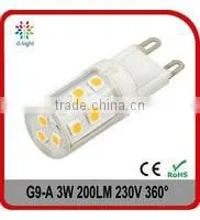 G4 2.5W 3W 3.5W 210lm 300LM 330 degree 12v led light bulb with ce rohs lampada led 25W 30W incandescent replacement bulbs