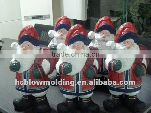 plastic blow mold inflatable santa claus christmas gift