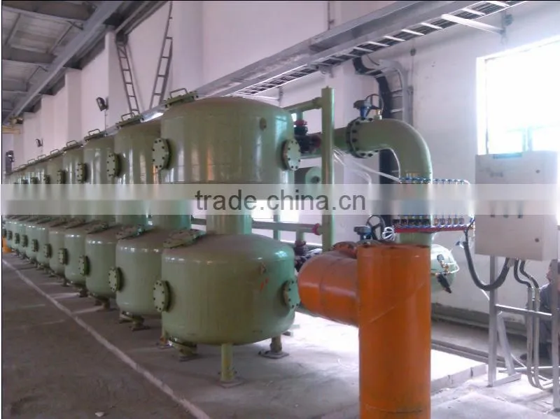 Automatic backwash sand filter for wastewater treatment
