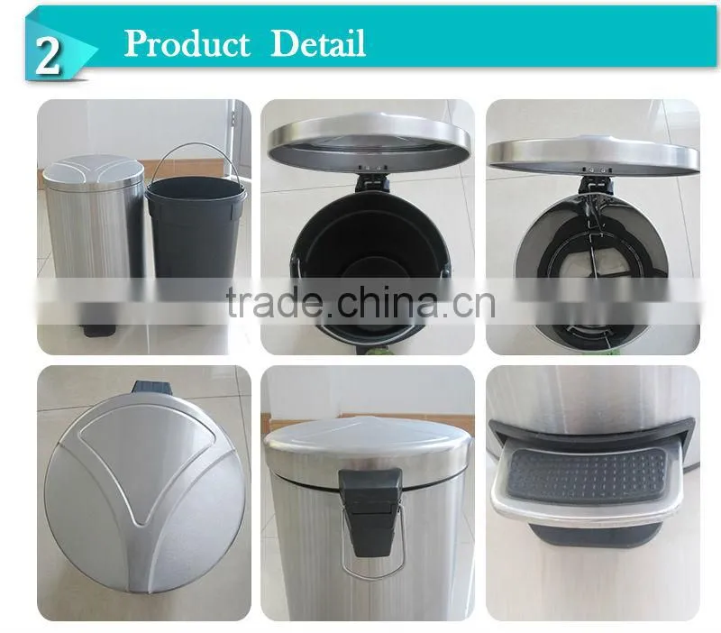Wholesale sensor dustbin can with inner bin 40l china houseware stainless steel china housewares(DSUA)