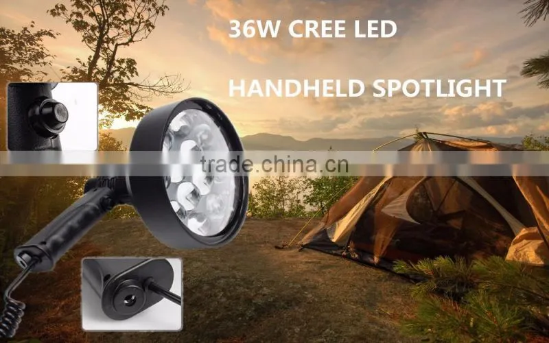 Portable Outdoor cree 36w Hunting Handheld Search Light