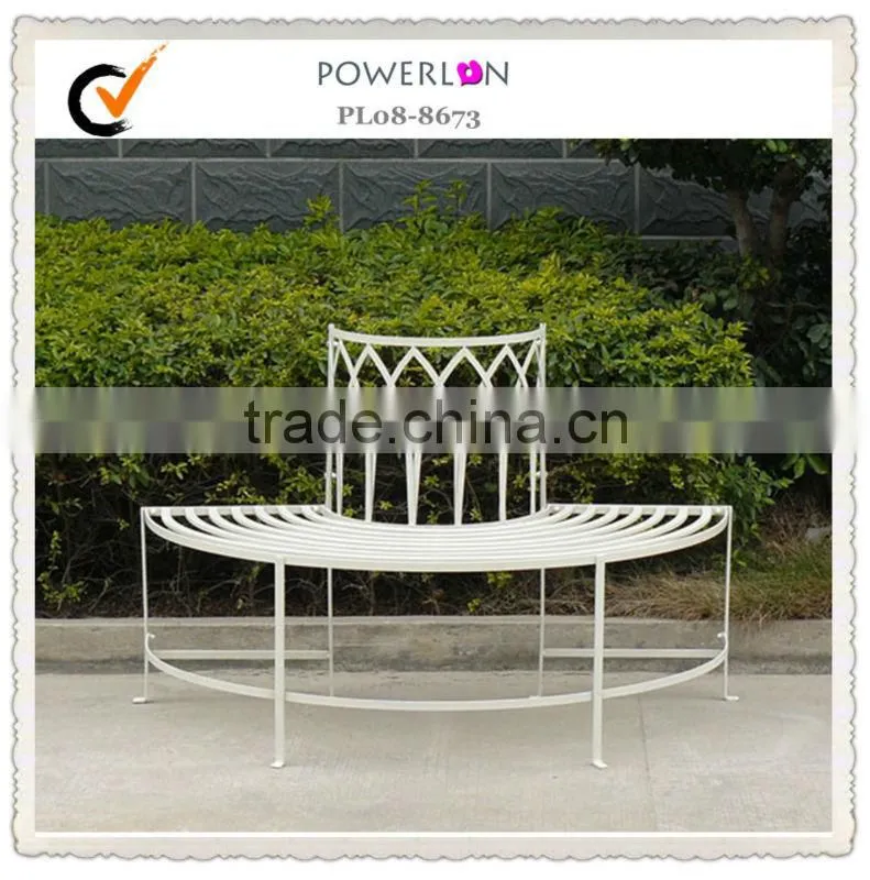 folding metal bench for home garden