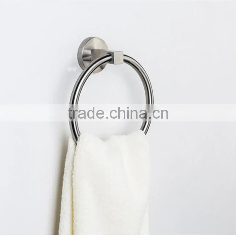 Bathroom Accessory Wall Mounted Round Stainless Steel Towel Ring