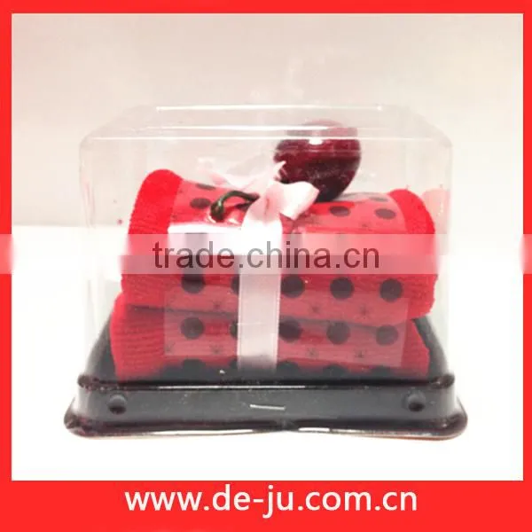 Heart Shaped Plastic Package Small Gift Cake Towel Supplies