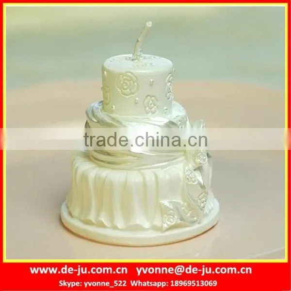 High Quality White Wedding Cake Shaped Magic Birthday Candle