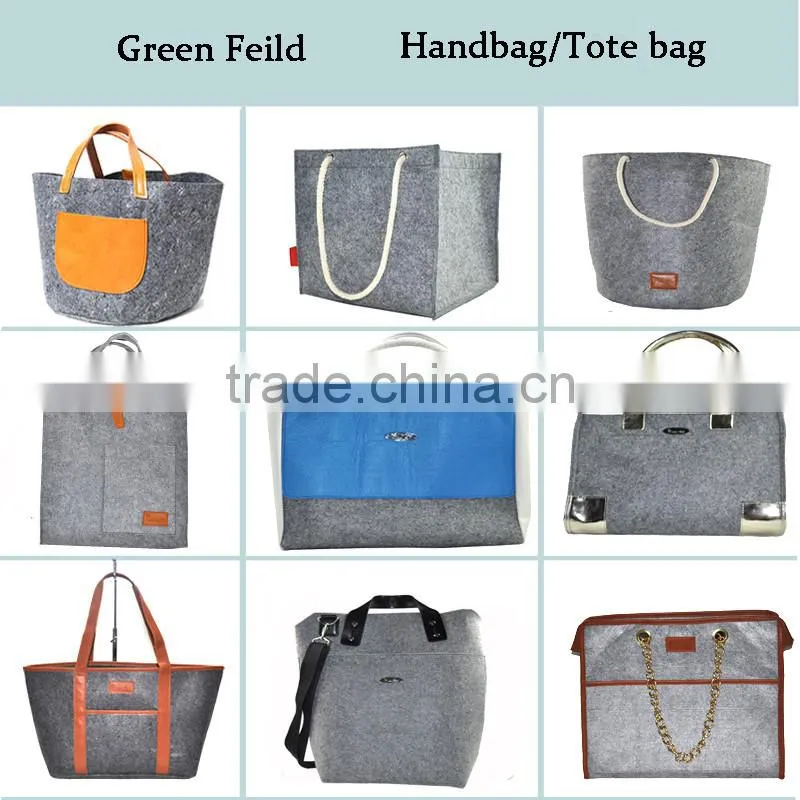 China Supplier hot sale felt fabric storage basket/bag for household and outdoor using eco friendly