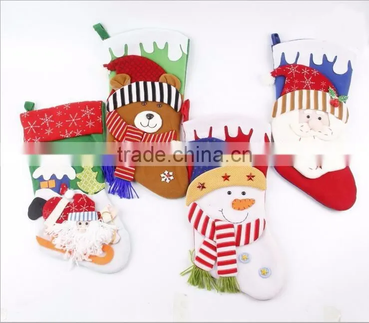 high-end Christmas decoration socks Christmas socks pendant gift bags