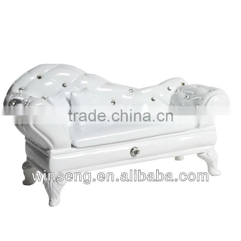 Wholesale Polyresin Decorative Sofa Jewelry Box with Swarovski Crystals