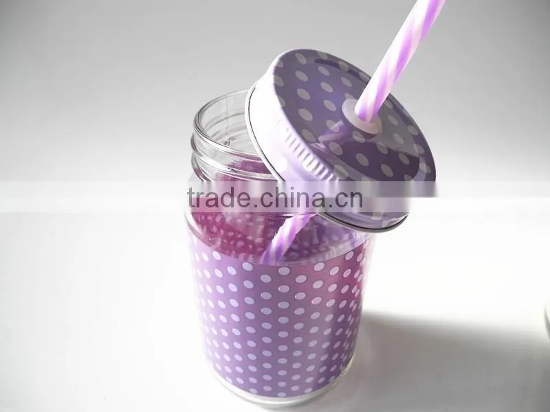 hot new products for 2017 420ml colorful mason jar for drinking