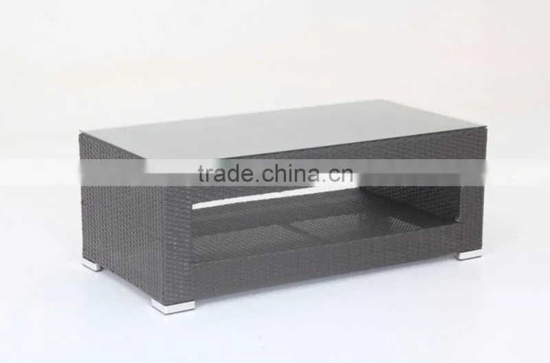 aluminum frame garden furniture rattan sofa
