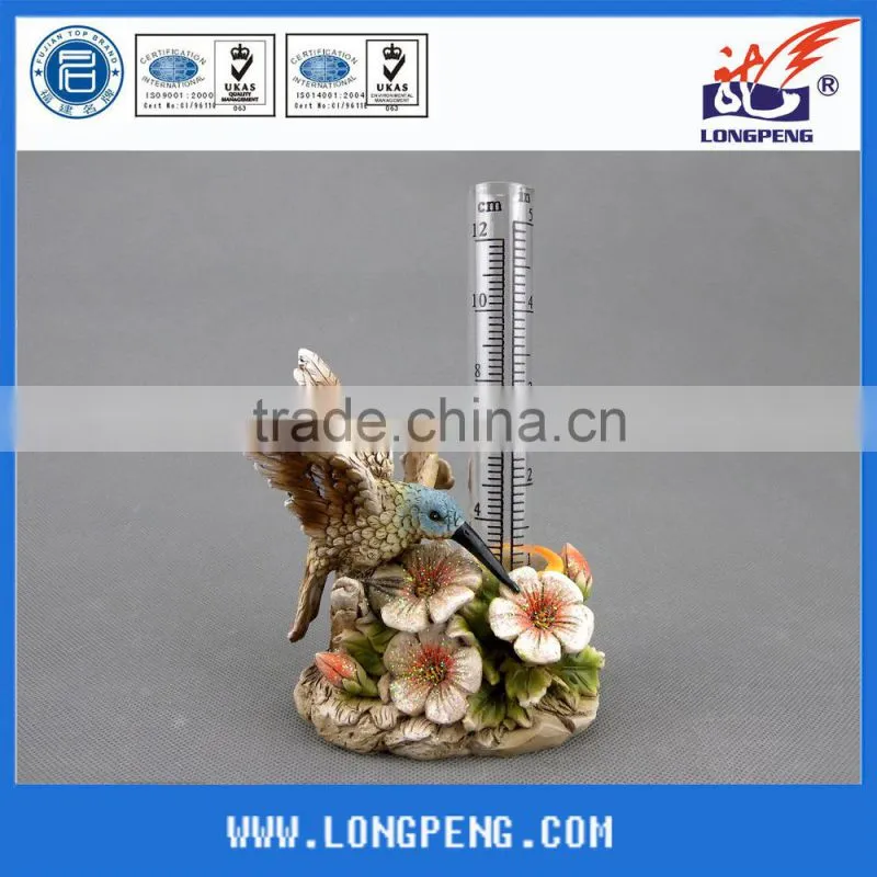 Wholesale Polyresin Bird Figurines with Flowers