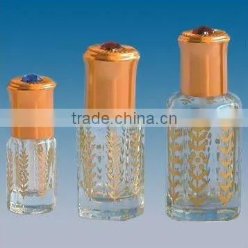 cylindrical perfume glass bottle