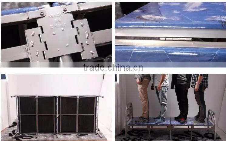 Customised malaysia bedroom furniture modern type folding metal bed