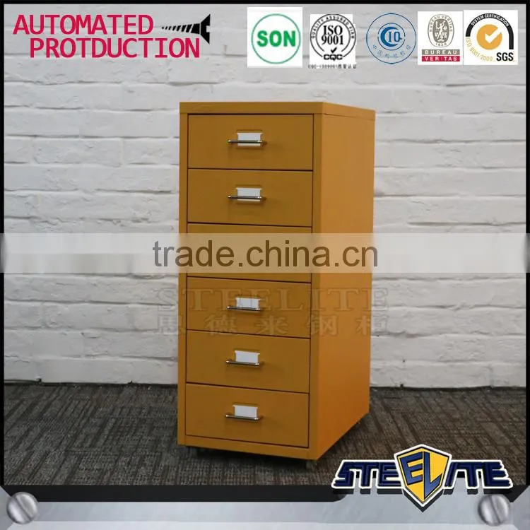 Big lots Korean home furniture modern steel six drawer cabinet