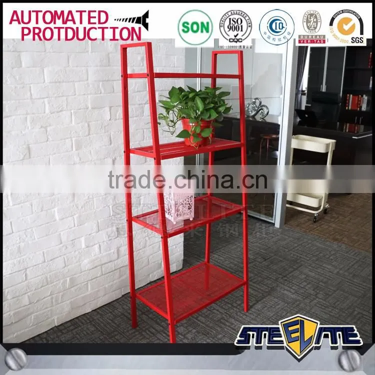 Color red steel toy storage display rack