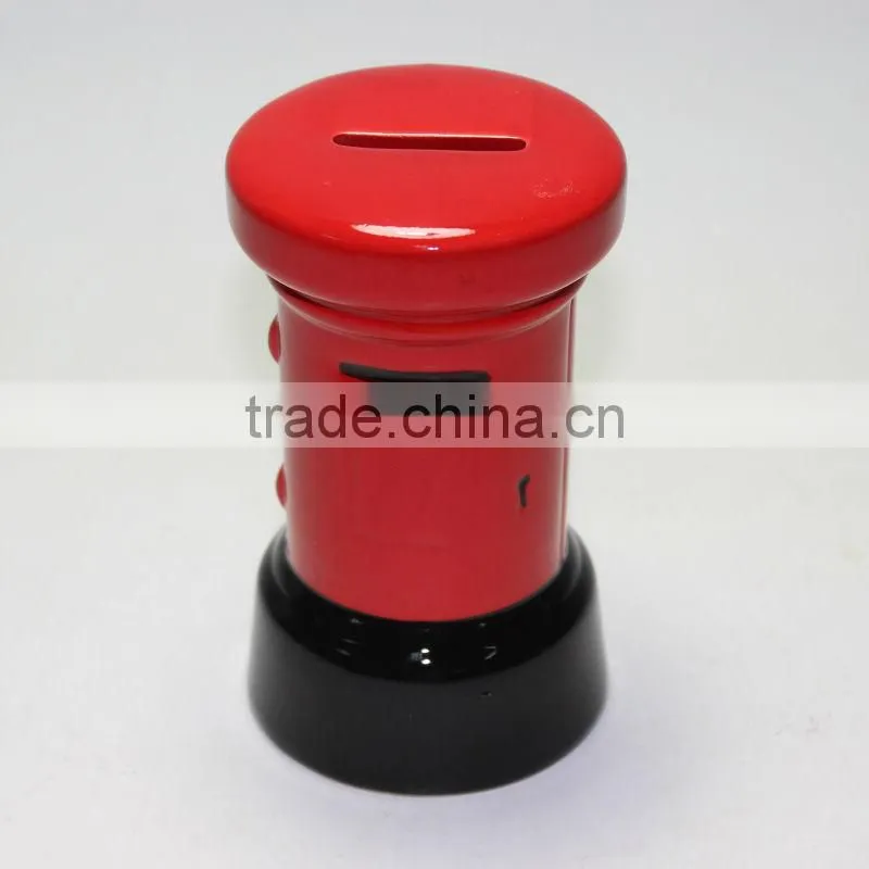 Ceramic postbox saving bank